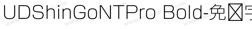 UDShinGoNTPro Bold字体转换